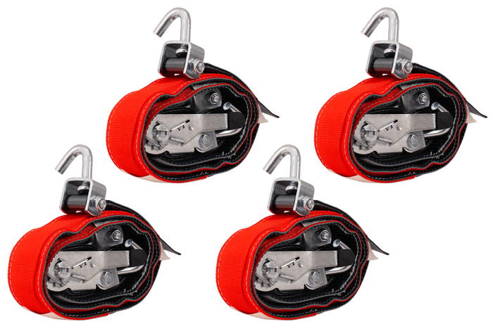 Sada čtyř přepravních pásů pro přívěsy HEFFA CARLINE 130, pásy pro zajištění kol 2,8 m/35 mm/3 t VDI 2700