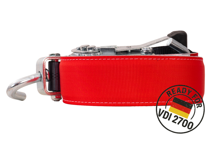 HEFFA CARLINE 130 přepravní pás pro odtahovku, zajišťovací pás pro kola 2,8 m/50 mm/5 t VDI 2700