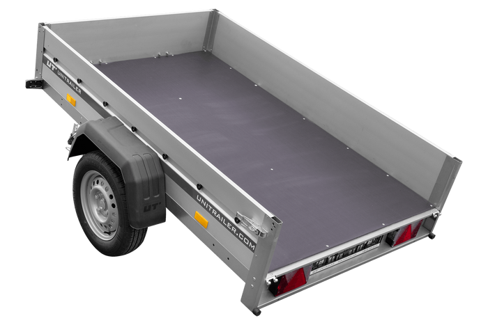Přívěs s hliníkovými bočnicemi 200x125 Unitrailer Garden 201 KIPP ALU