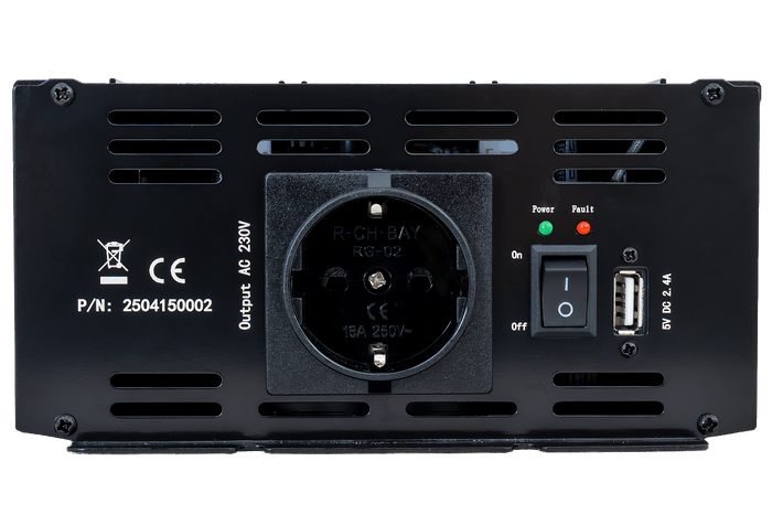 Měnič napětí 24V/230V (1000/2000W) KAMAR E1927