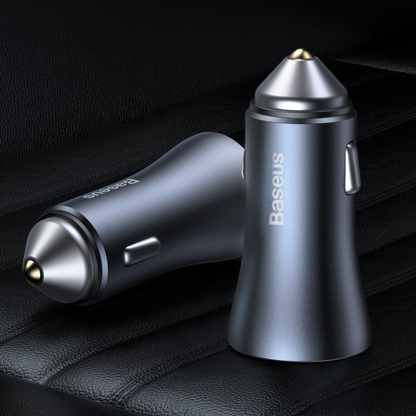 Sada nabíječky do auta BASEUS Golden Pro 2xUSB 40W + USB kabel