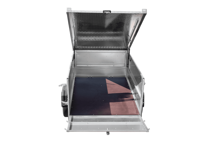 Lehký přívěs 200x125 UNITRAILER GARDEN 201 KIPP s bočnicemi BIS a hliníkovou plachtou