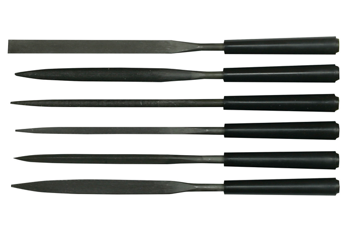 Sada šesti jehlových pilníků STANLEY 0-22-500, délka 160 mm