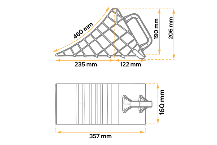 Zakládací klín AL-KO H: 206 mm UK46