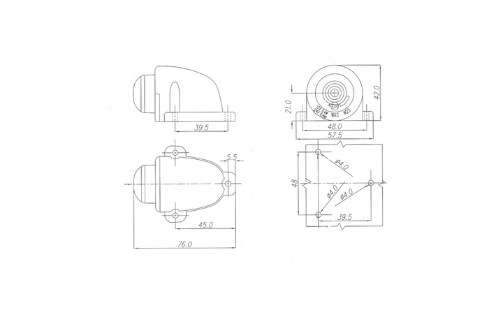 Univerzální LED obrysová svítilna WAŚ W25 133
