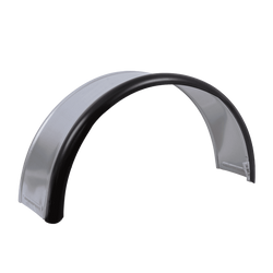 Blatník pro přívěs 13-15" DOMAR DK7110 podběh kola 820/240 mm kovový s gumovým okrajem
