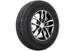 Vyztužené kolo přívěsu TYRE KENDA 185/80 R14C 104/102N ALU RÁFEK STARCO leštěný 5,5Jx14"H2 5x112 ET:30