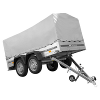 Přívěs Garden Trailer 264/2 KIPP s rámem H-800 a šedou plachtou