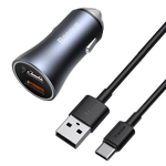 Sada nabíječky do auta BASEUS Golden Pro 2xUSB 40W + USB kabel