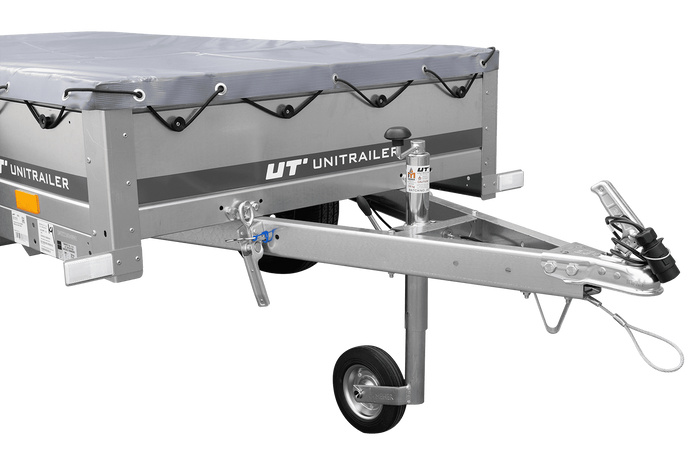 Přívěs Garden Trailer 200 Kipp s rámem H-0 a šedou plachtou