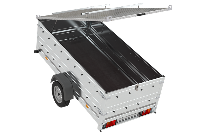 Jednonápravový přívěs 264x125 UNITRAILER GARDEN 264 KIPP s bočnicemi BIS a hliníkovou plachtou