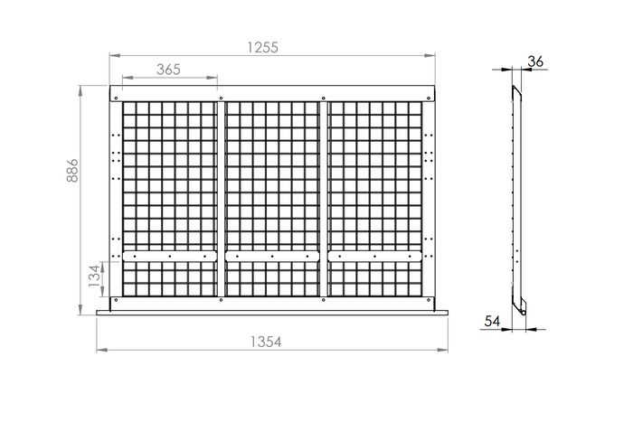 Síťová rampa UNITRAILER pro přívěs 88,6 cm 400 kg