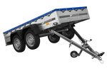 Dvounápravový přívěs 264x125 UNITRAILER GARDEN 264/2 KIPP s rámem H-0 a modrou plachtou