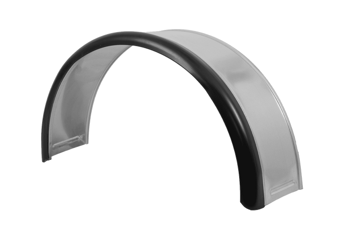 Blatník pro přívěs 13-15" DOMAR DK7110 podběh kola 820/240 mm kovový s gumovým okrajem
