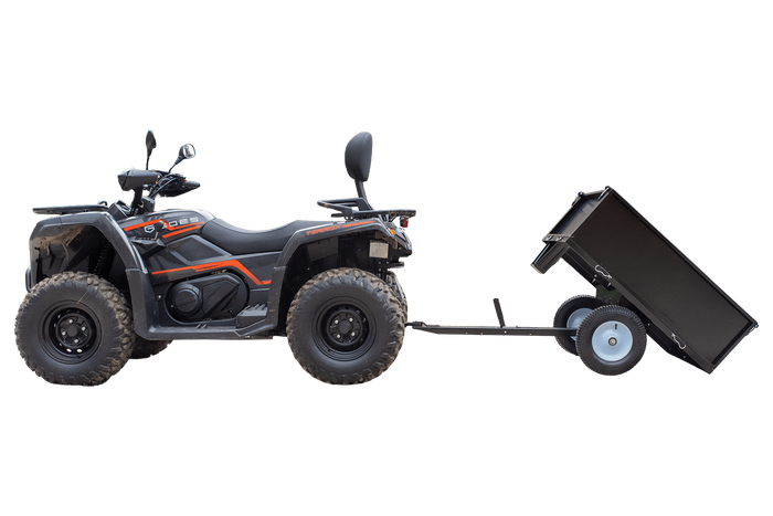 Zahradní přívěs za traktor, čtyřkolku UNITRAILER sklápěcí vozík 225 kg 1030x700 mm