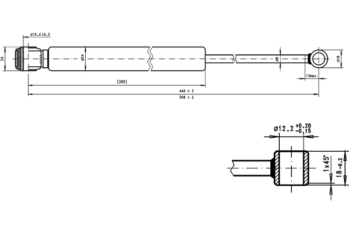 Nájezdové zařízení/tlumič brzd AL-KO 101VB pro přívěsy 700-1000 kg