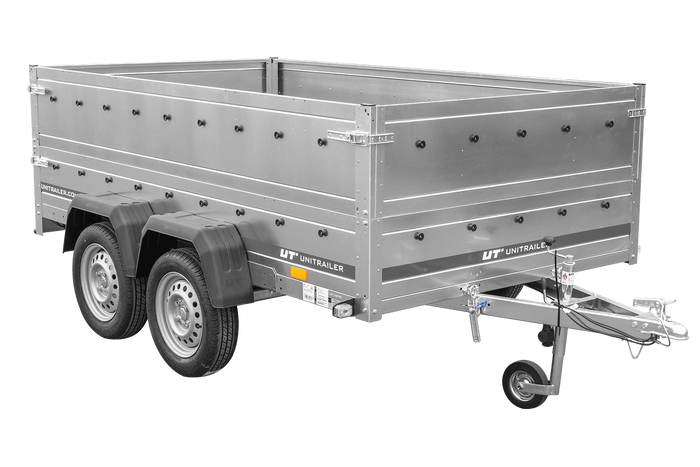 Přívěs za auto 264x150 UNITRAILER GARDEN 265/2 KIPP s bočnicemi BIS