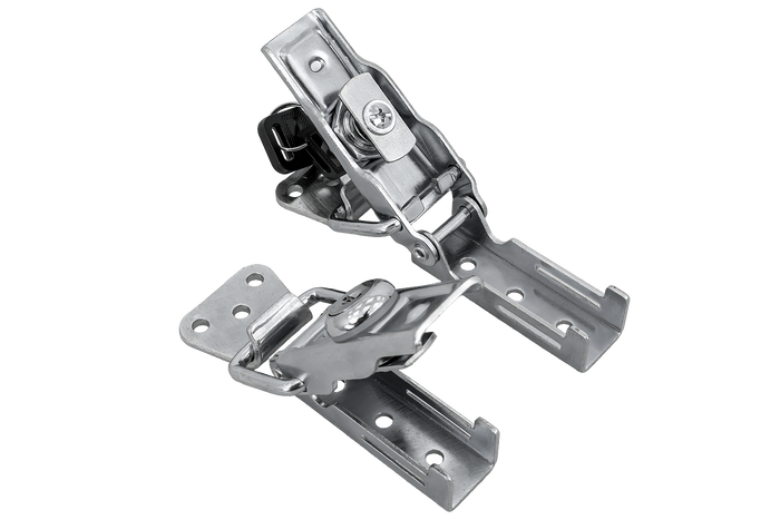 Sada bočních háků s upevňovacími prvky WINTERHOFF BVS 60-1 + BVSG 60-A, kompletní boční zámek přívěsu s klíčem