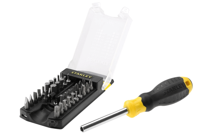 Šroubovák STANLEY MULTIBIT, 34 kusů, sada bitů