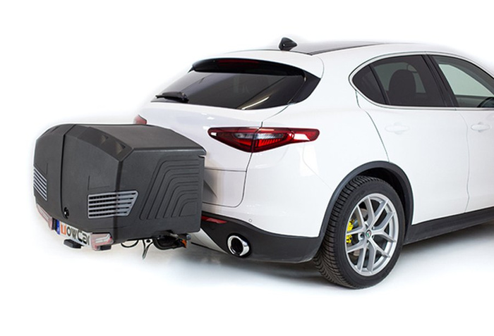 Tažné zařízení Towbox V3 Camper black - box na zavazadla montovaný na tažné zařízení
