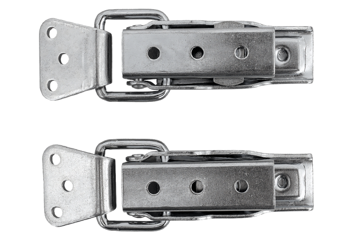 Sada bočních háků s upevňovacími prvky WINTERHOFF BVS 60-1 + BVSG 60-A, kompletní boční zámek přívěsu s klíčem