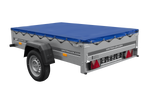 Přívěs za auto 200x125 UNITRAILER GARDEN 201 KIPP s rámem H-0 a modrým krytem