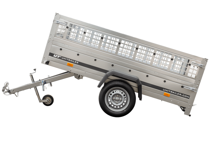 Lehký přívěs 230x125 UNITRAILER GARDEN 230 KIPP s pletivovými bočnicemi