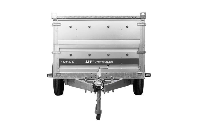 Jednonápravový přívěs 264x125 UNITRAILER FORCE 264 KIPP s bočnicemi BIS a hliníkovou plachtou