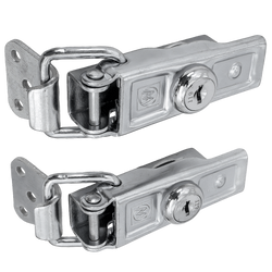 Sada bočních háků s upevňovacími prvky WINTERHOFF BVS 60-1 + BVSG 60-A, kompletní boční zámek přívěsu s klíčem