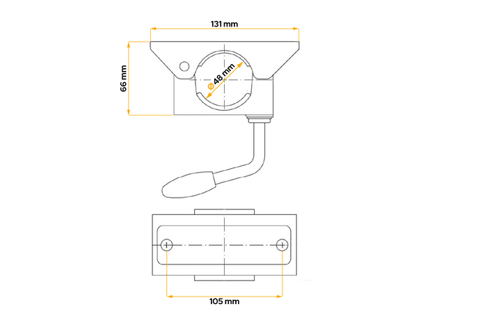 Svorka opěrného kola LB 48 Unitrailer