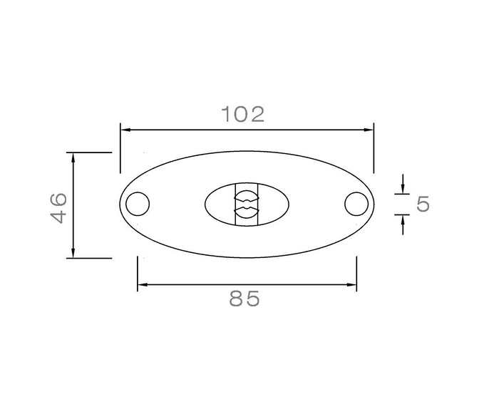 ASPÖCK FLATPOINT II LED obrysová lampa, oranžová, univerzální