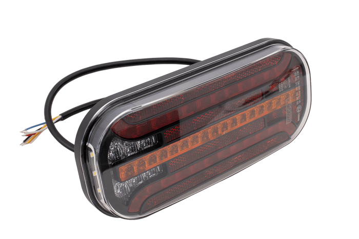 Zadní svítilna FRISTOM FT-230 LED, 6 funkcí, univerzální