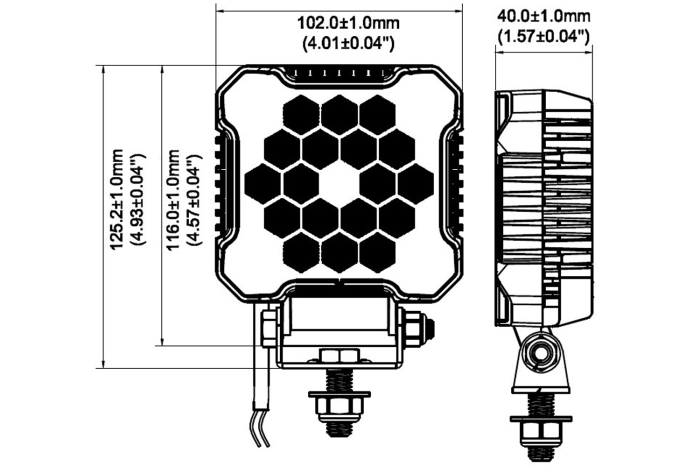OUTLET LED pracovní světlomet TruckLED L0172 18xLED 2800lm