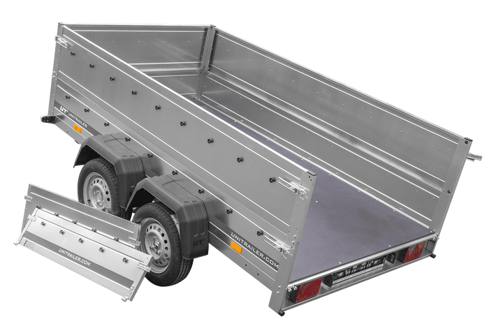 Přívěs za auto 264x150 UNITRAILER GARDEN 265/2 KIPP s bočnicemi BIS