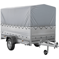 Lehký přívěs na pružinách 264x125 UNITRAILER GARDEN 264/R KIPP s bočnicemi BIS, rámem H-800 a šedým krytem