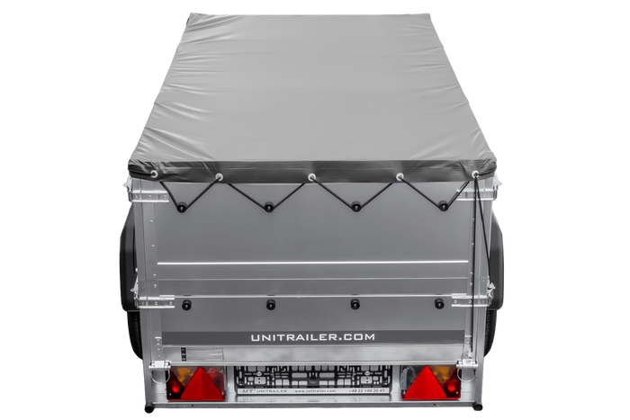 Přívěs Garden Trailer 200 Kipp s BIS bočnicemi, rámem H-0 a šedou plachtou