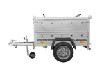 Jednonápravový přívěs 150x106 UNITRAILER GARDEN 150 KIPP s bočnicemi BIS a hliníkovou plachtou