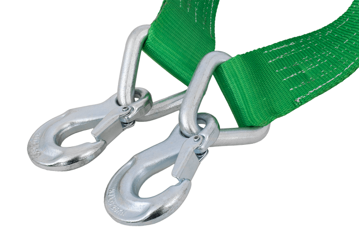 Tažné lano s háky HILLS tažný popruh 5m/60mm/6t zelený