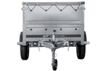 Přívěs Garden Trailer 200 Kipp s BIS bočnicemi, rámem H-0 a šedou plachtou