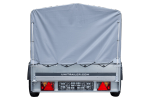 Jednonápravový přívěs na pružinách 230x125 UNITRAILER GARDEN 230/R KIPP s rámem H-800 a šedou plachtou