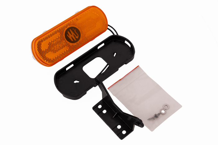 Obrysová svítilna WAŚ W240 1598 LED, oranžová, univerzální, s držákem