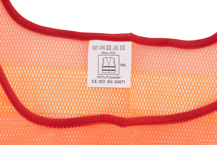 Reflexní vesta HERMON XXL oranžová s bočním suchým zipem