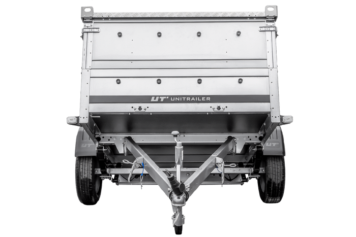 Lehký přívěs na pružinách 200x125 UNITRAILER GARDEN 201/R KIPP s bočnicemi BIS a hliníkovou plachtou