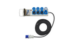 Prodlužovací kabel CEE pro kempování s rozbočovačem ProPlus 373583DE 10m kabel, 3x zásuvky Schuko, 2x USB