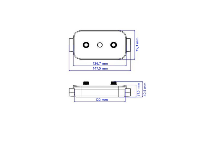 12pólová elektrická krabice KAMAR E4030
