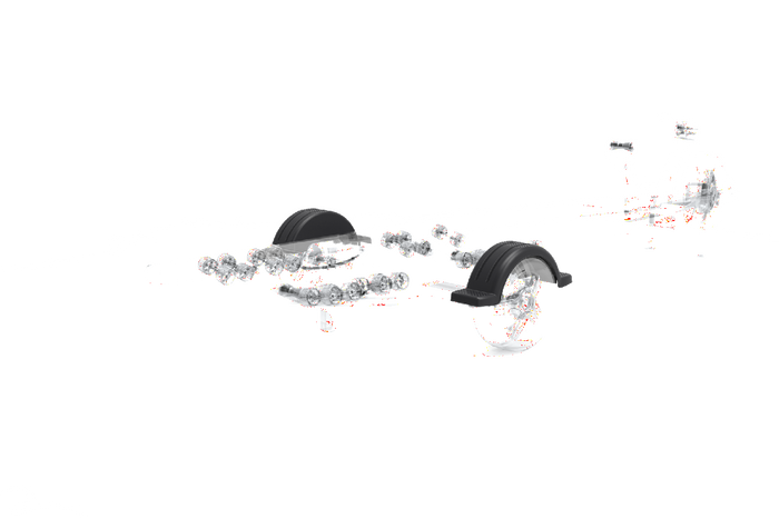 Blatník pro přívěs na loď 14" DOMAR D20430 podběh kola 1080/255 mm