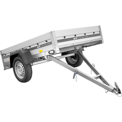 Přívěs s hliníkovými bočnicemi 200x125 Unitrailer Garden 201 KIPP ALU