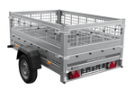 Jednonápravový přívěs 200x125 UNITRAILER GARDEN 201 KIPP s pletivovými bočnicemi