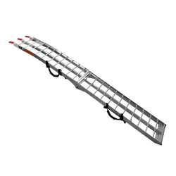 Skládací hliníková rampa UNITRAILER ALR002 pro přívěs 221 cm 340 kg s popruhem