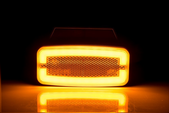 HORPOL LD 2765 LED obrysová svítilna, oranžová, univerzální, s držákem